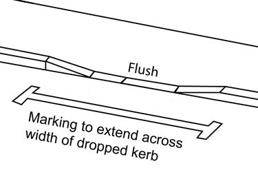 white lines vehicle access