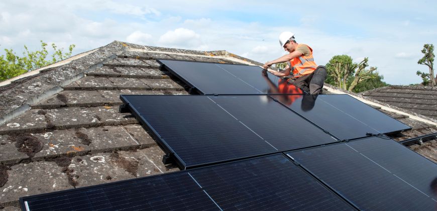 Solar panel installation