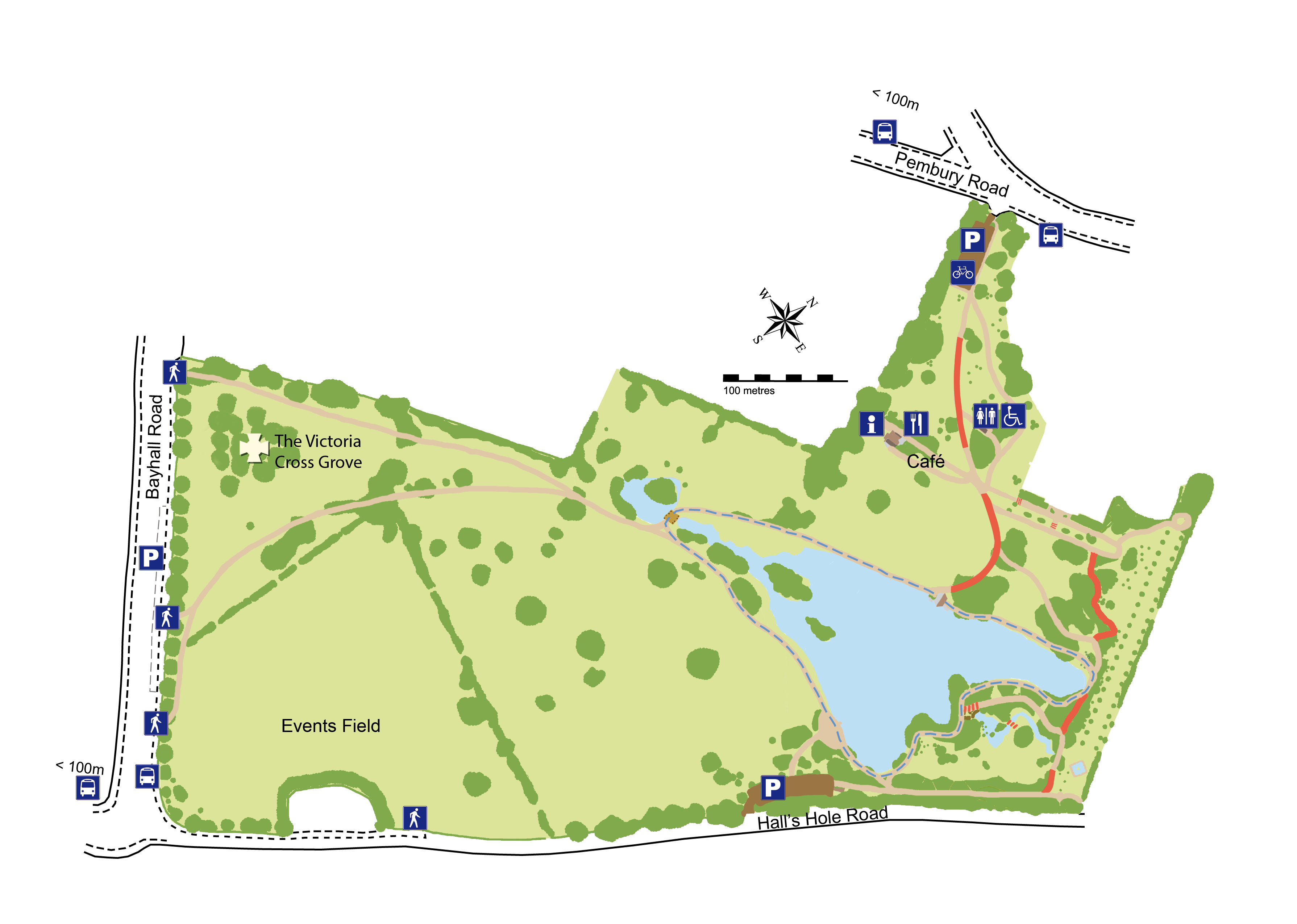 Victoria Cross Grove location map