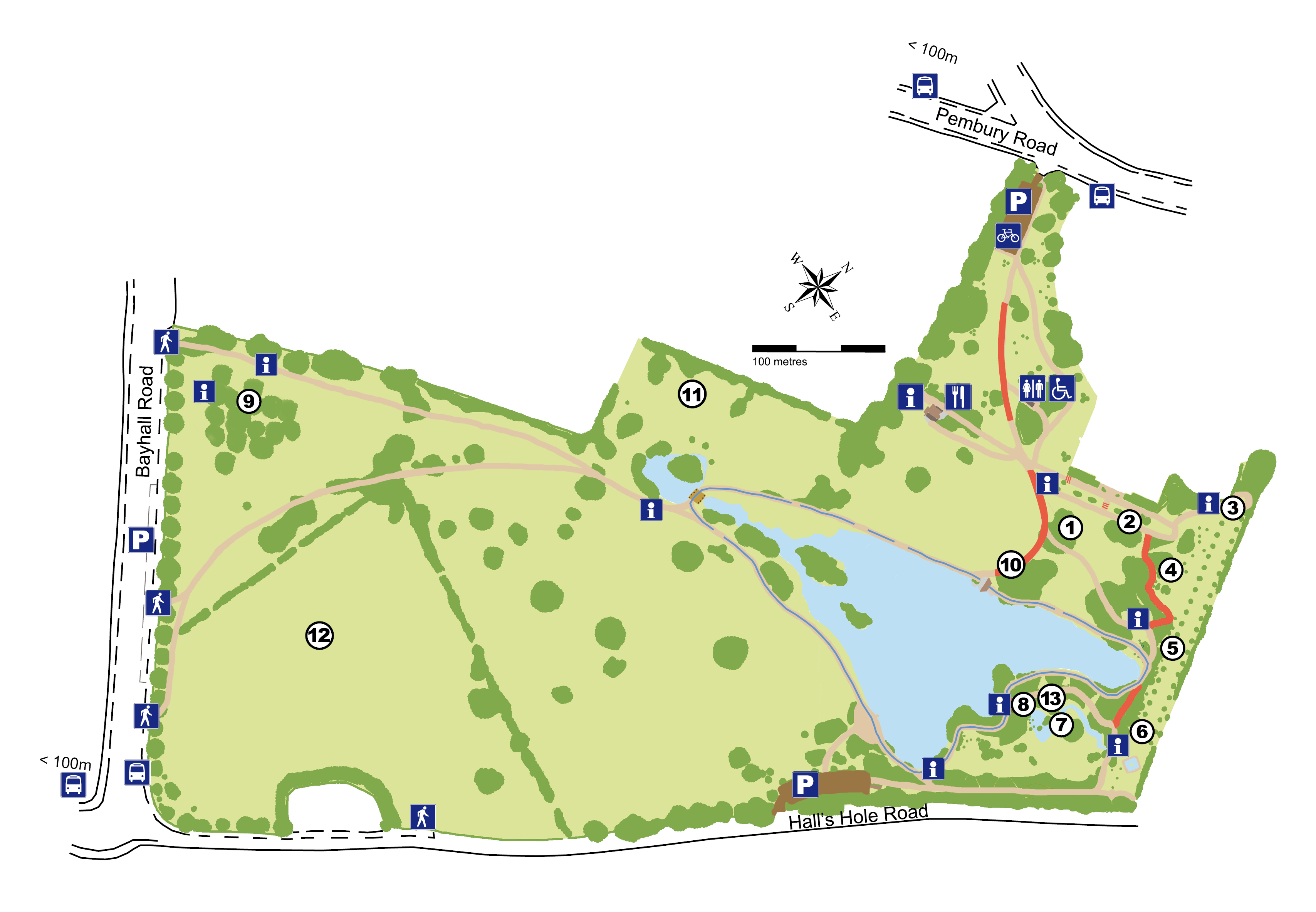Dunorlan Park attractions map