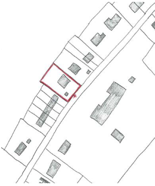 Where an application site is only adjoined by properties to either side, and with properties to the front, one site notice will be placed at the site frontage.
