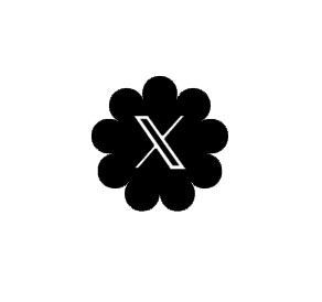 X flower logo